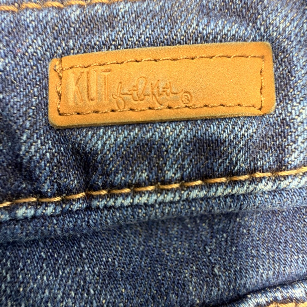 KUT from the Kloth Cropped Kick Flare Jeans 24W Dark Wash Plus - Picture 10 of 11